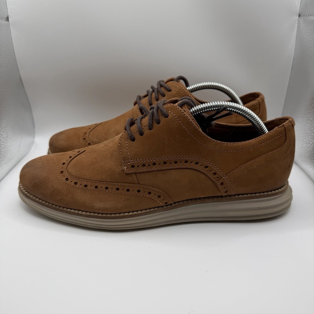 COLE HAAN Shoes ORIGINAL GRAND Mens Size 9M Brown Casual Wingtip Sneaker C30345